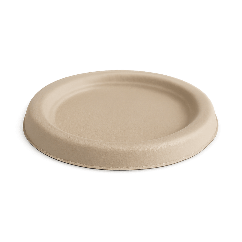 Sugarcane Serving Container – Unbleached Lid Fits UC004 (Carton of 2000)