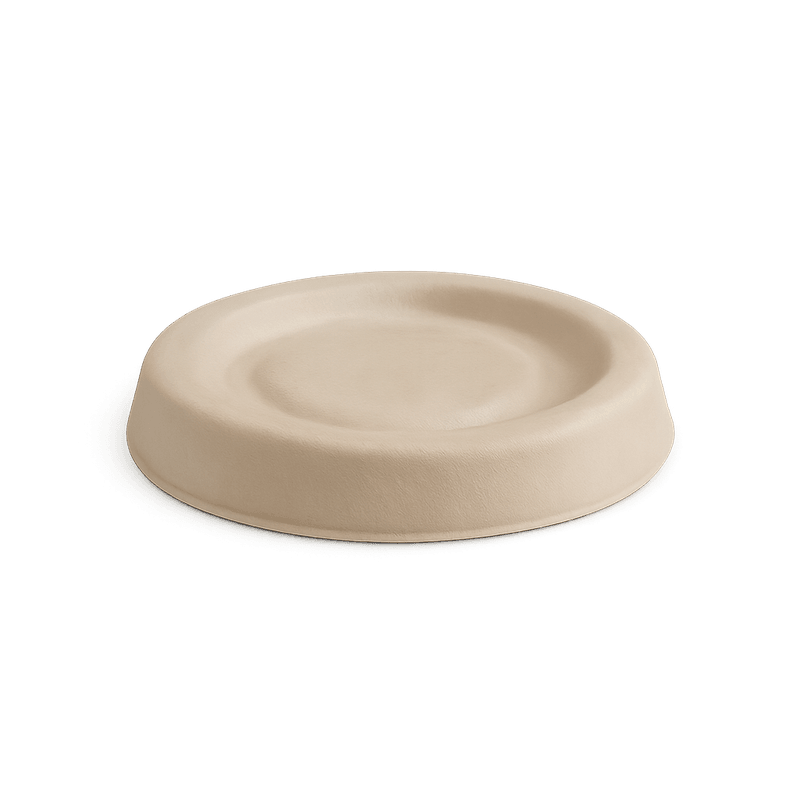 Sugarcane Serving Container – Unbleached Lid Fits UC002 (Carton of 2000)