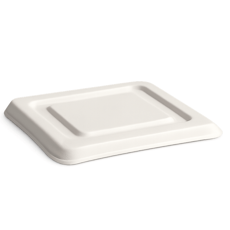 Sugarcane Takeaway Container – Lid Fits TR5 Deep Compartments Tray (Carton of 400)