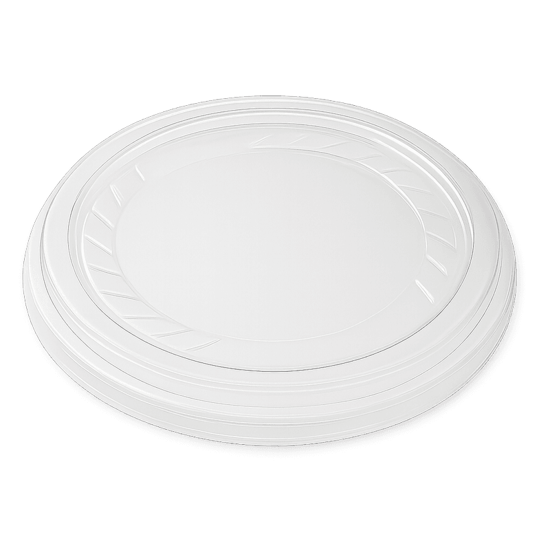 Takeaway Container – RPET Flat Lid No Hole (Carton of 500)