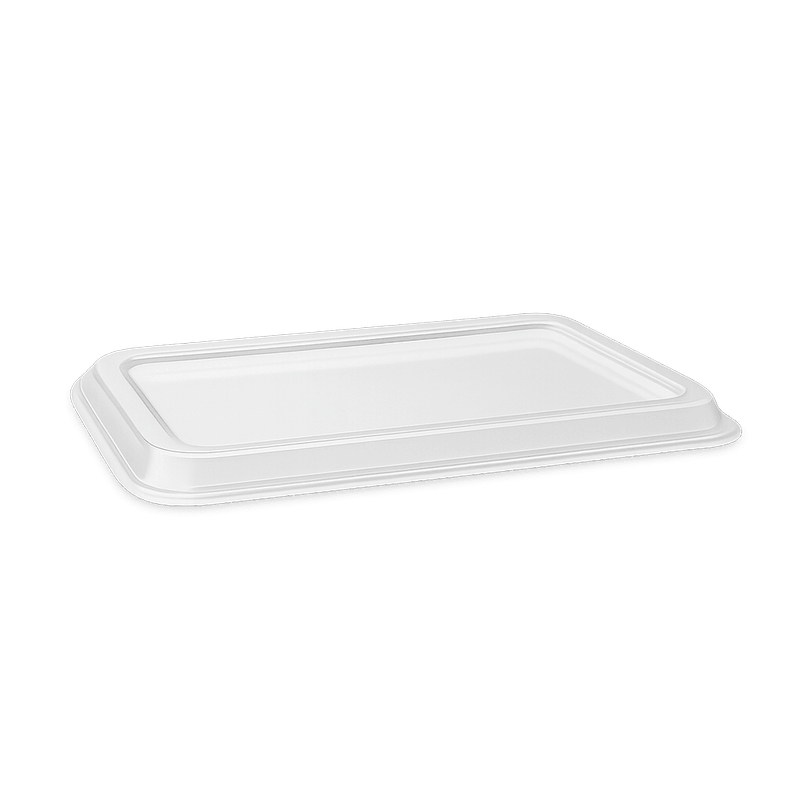 18oz Sugarcane Takeaway Container – Lid for Tray (Carton of 500)