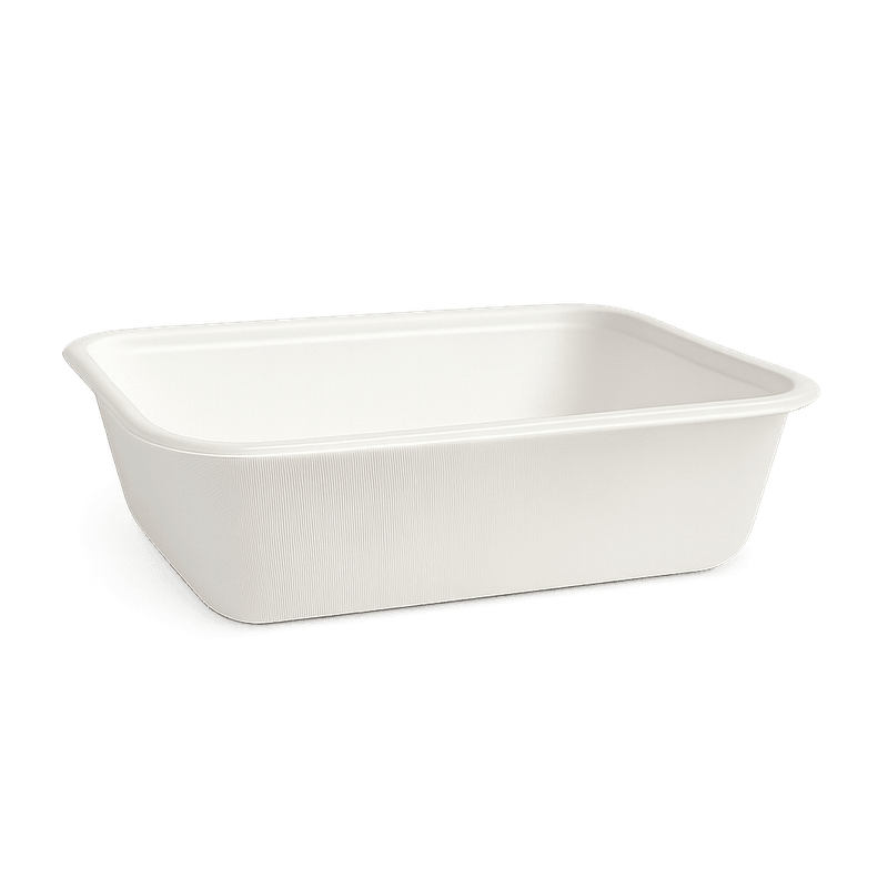 18oz Sugarcane Takeaway Container – Tray (Carton of 500)