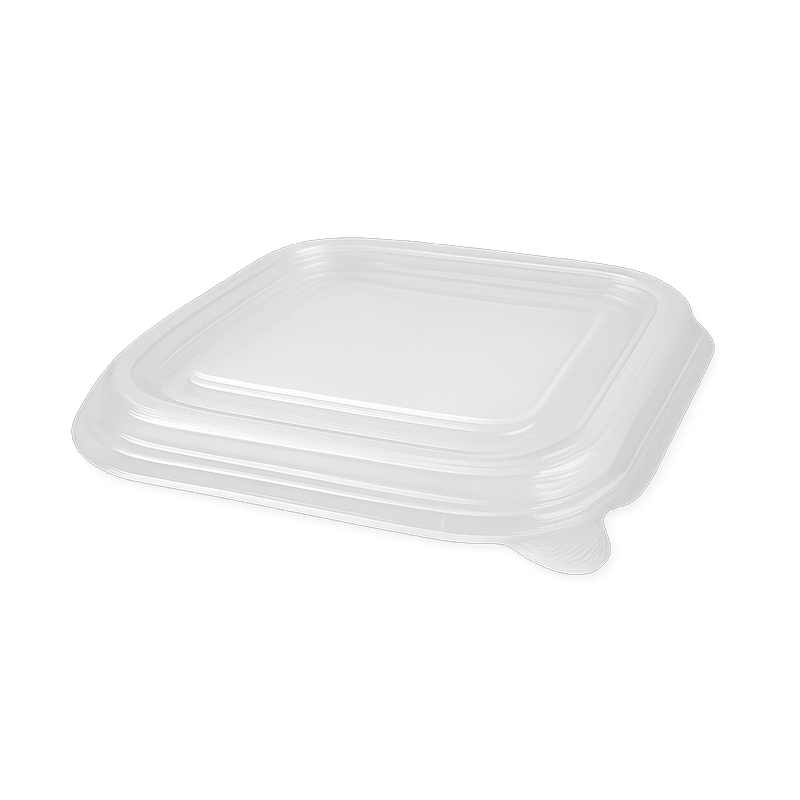 PET Takeaway Container – Lid for Square Fits 750–1400ml (Carton of 300)