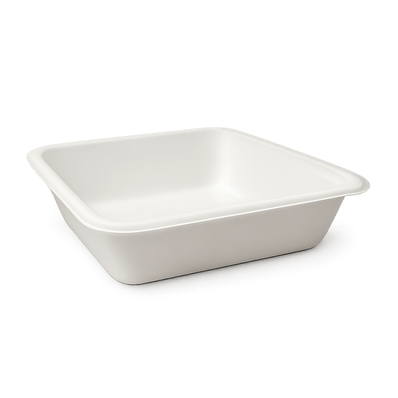 Takeaway Container – Square Tray 9" (Carton of 200)