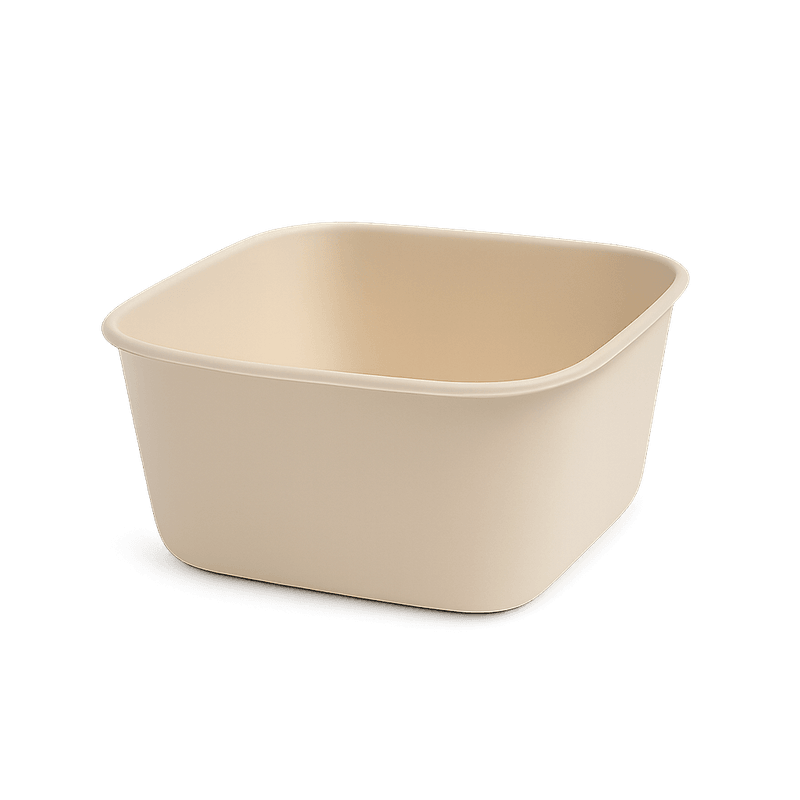 Bamboo Takeaway Container – PBS Coated Square 1400ml (Carton of 300)