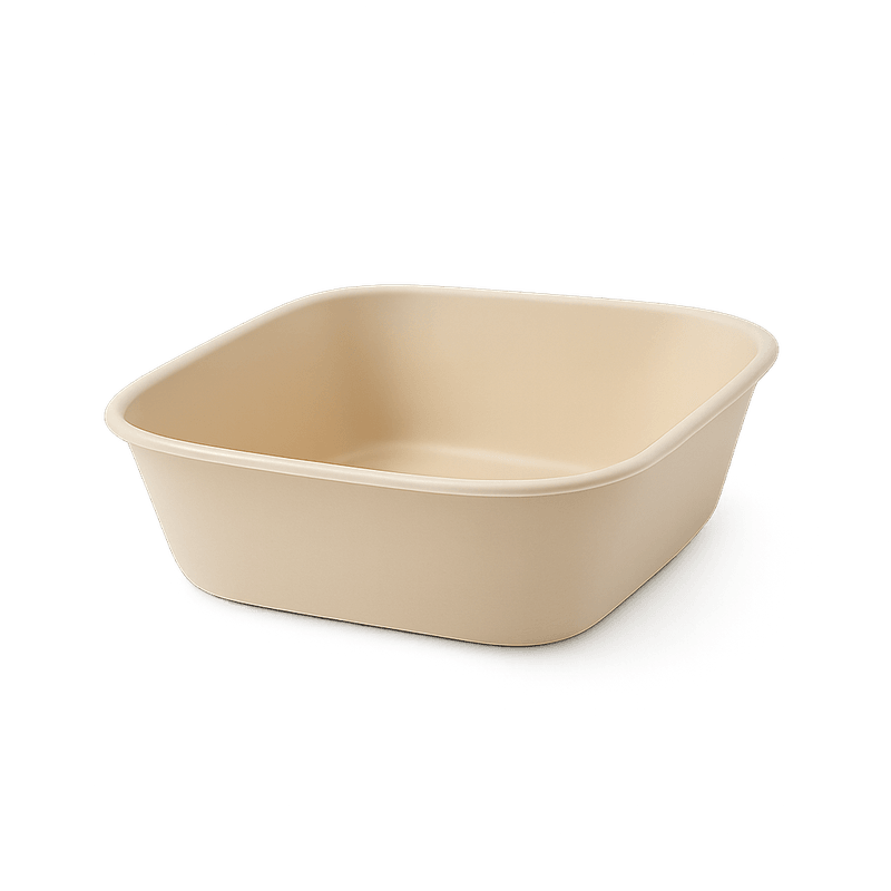 Bamboo Takeaway Container – PBS Coated Square 750ml (Carton of 300)