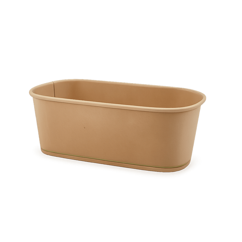 Kraft Takeaway Container – Coated Rectangular 750ml (Carton of 300)