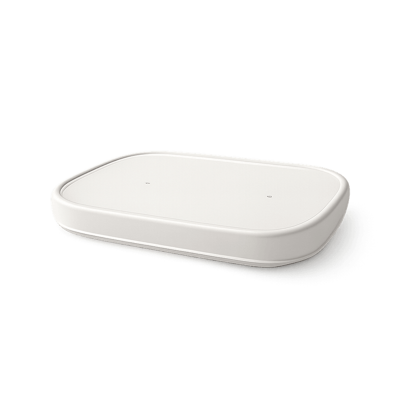 PLA Takeaway Container – White Coated Rectangular Lid Fit 500-1000ml (Carton of 300)